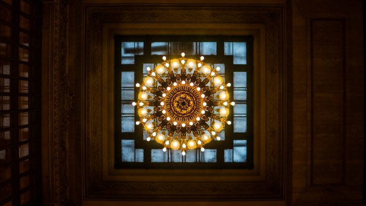 Looking up at grand central