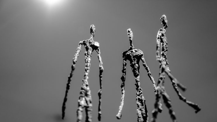 Three Men Walking II by Alberto Giacometti