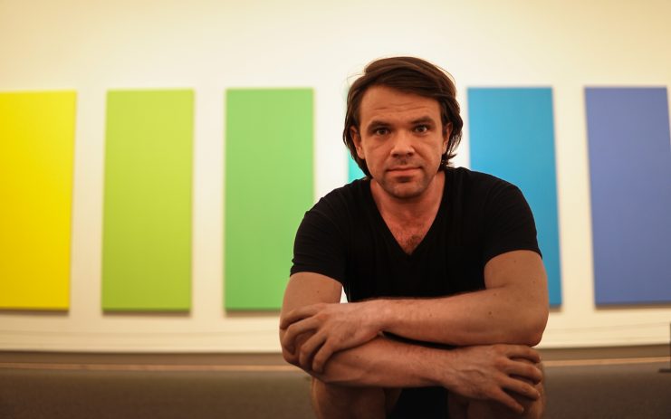 Hanging with Spectrum V by Ellsworth Kelly