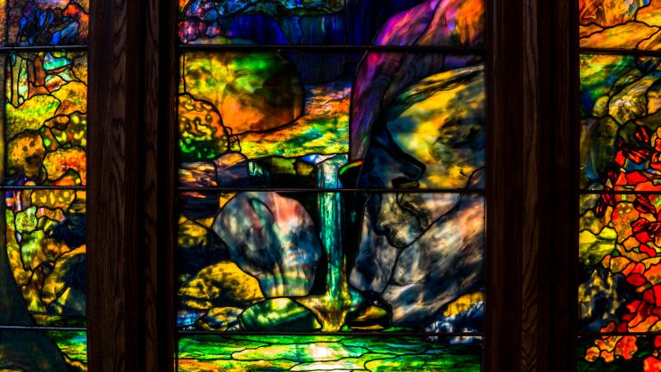 Autumn Landscape by Louis Comfort Tiffany
